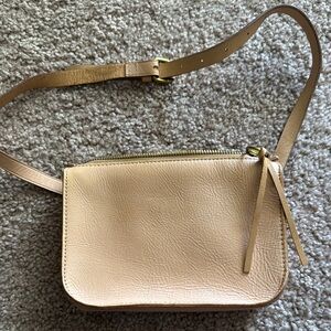 Madewell Tan Belt Bag with Adjustable Strap